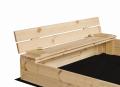 Piaskownica 120cm x 120cm drewno naturalne