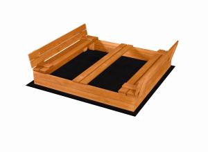 Piaskownica zamykana 140 x 140 Impregnowana