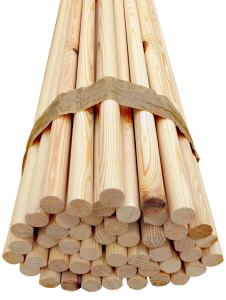Wałek drążek kij drewniany fi 20 - 120 cm - 2 Klasa