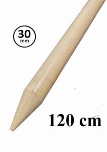 Palik tyczka podpora drewniana fi 30 - 120 cm