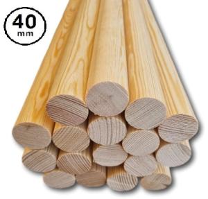 Wałek drążek kij drewniany fi 40 - 140 cm 